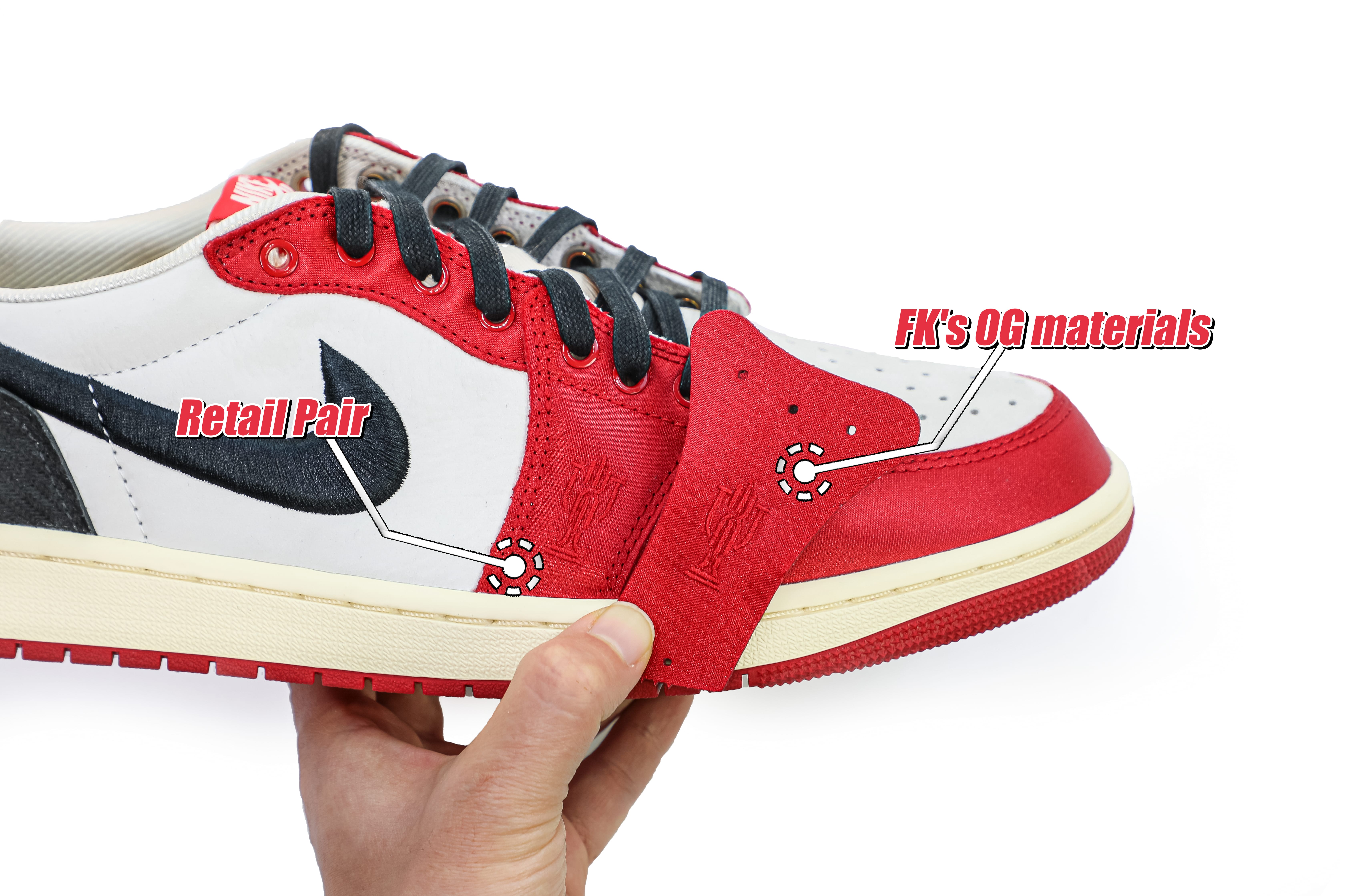 Trophy Room X Air Jordan 1 Retro Low OG SP Away 2024（LN5 A1 Batch）