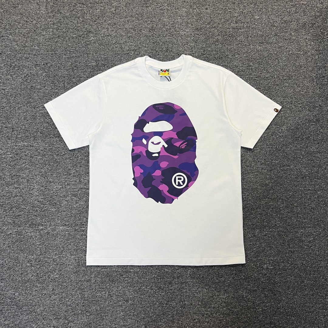 BAPE Purple Color Camo By Bathing Tee