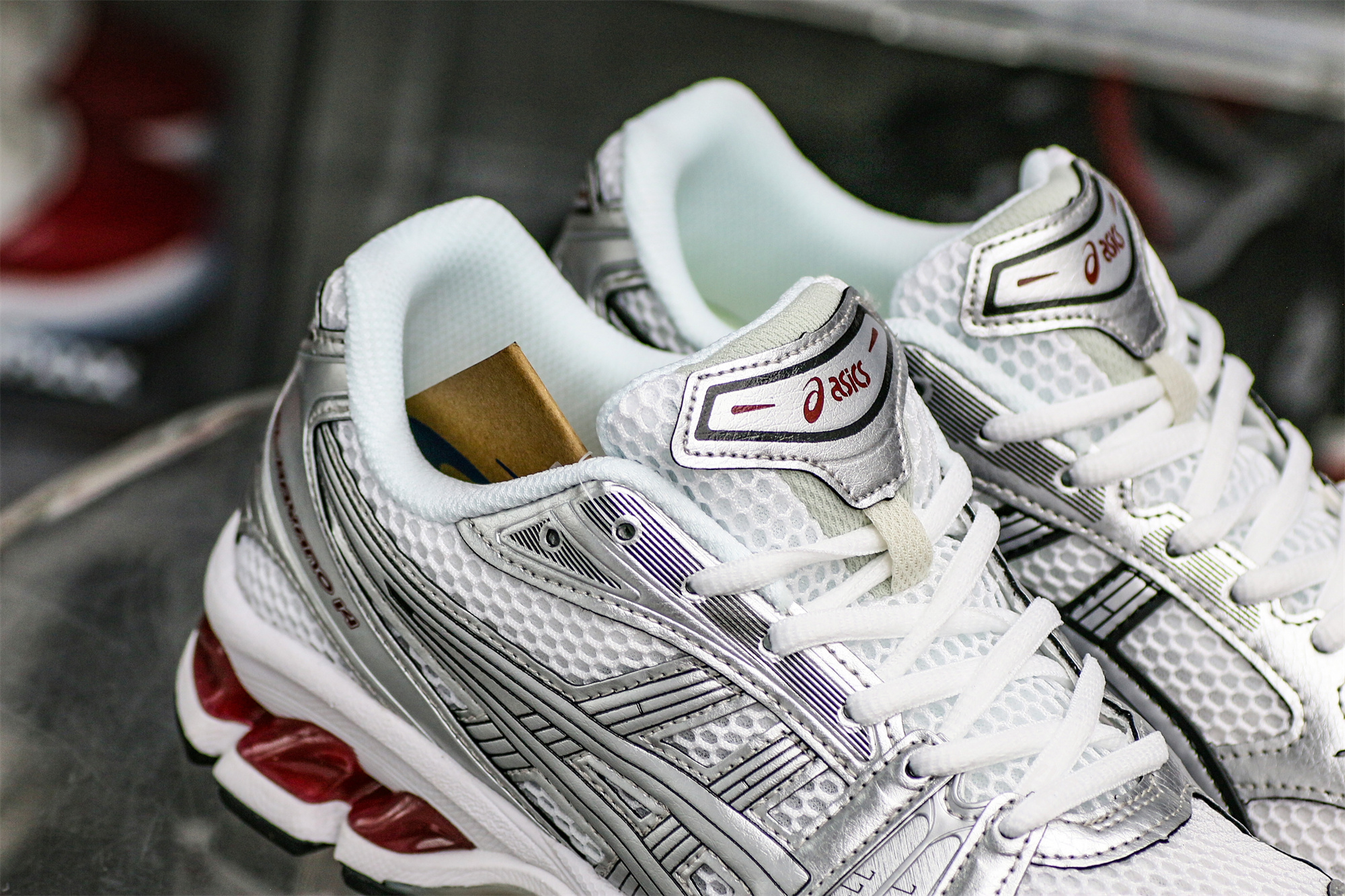 Gel Kayano 14 Pure Silver Red 2021