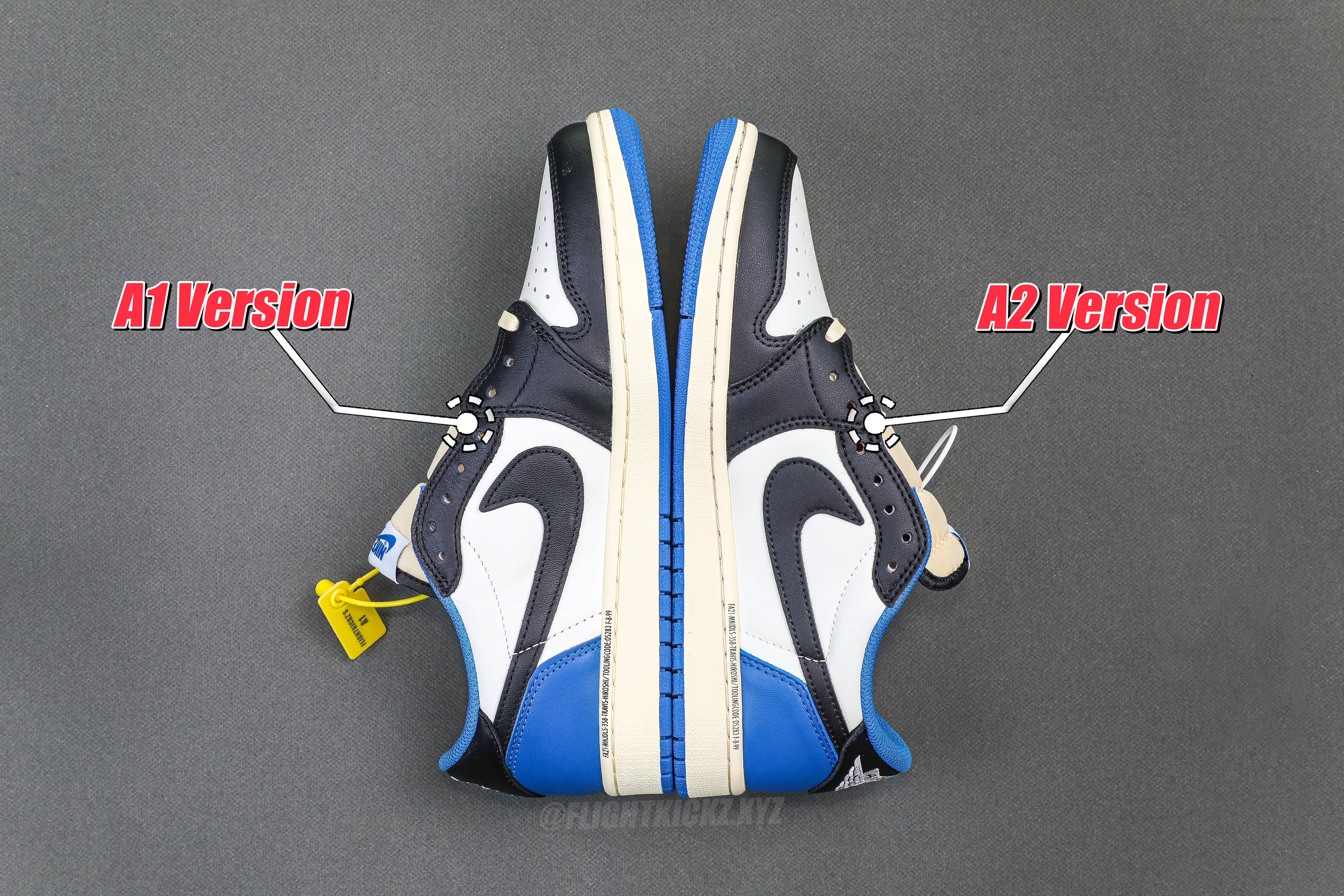 Fragment x Travis Scott x Air Jordan 1 Low（A2 Batch)