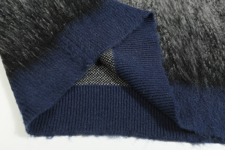 Off White black and red color-block long-sleeve sweater