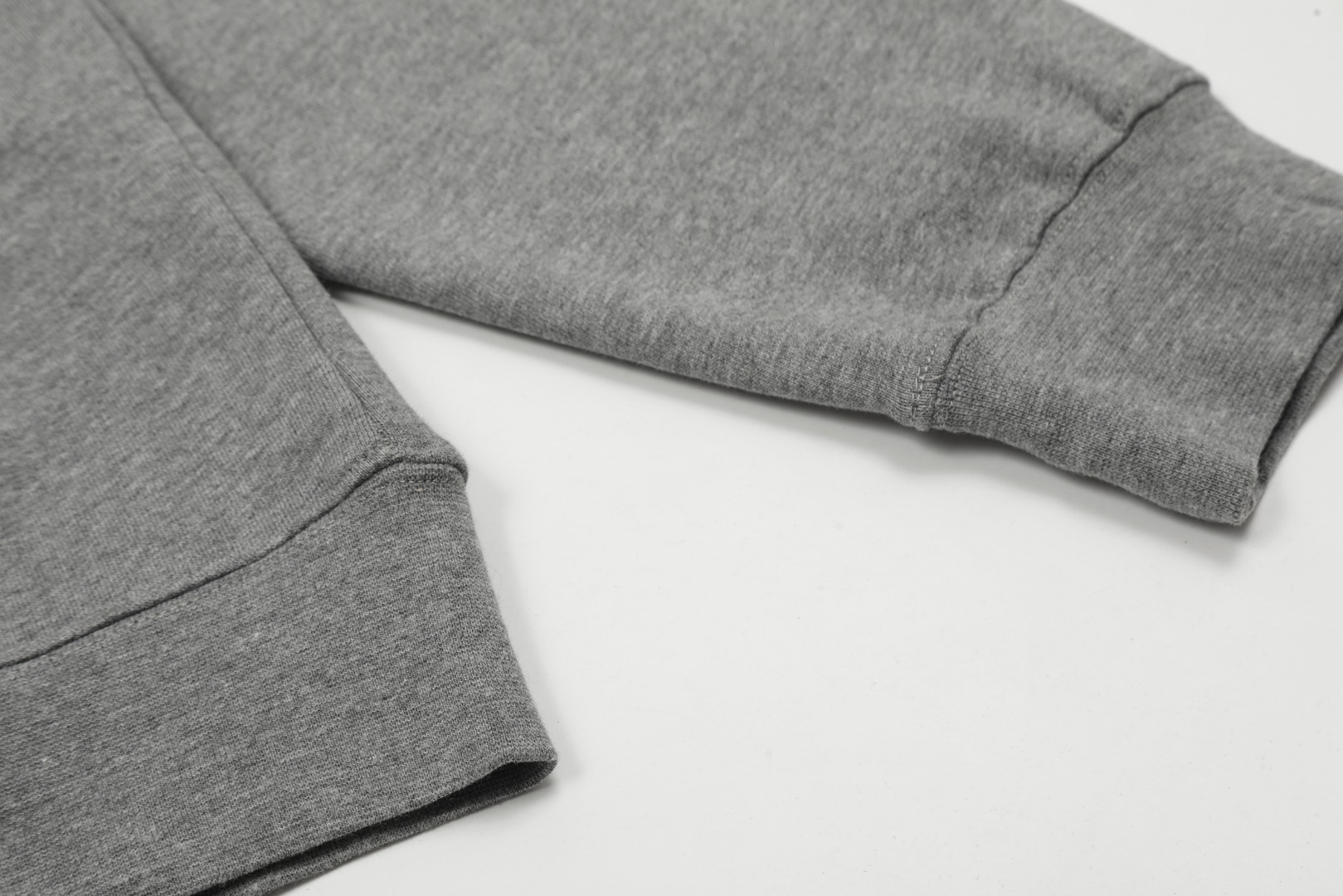 Ch*0me He**ts gray embroidered and printed heavy-duty zip-up hoodie