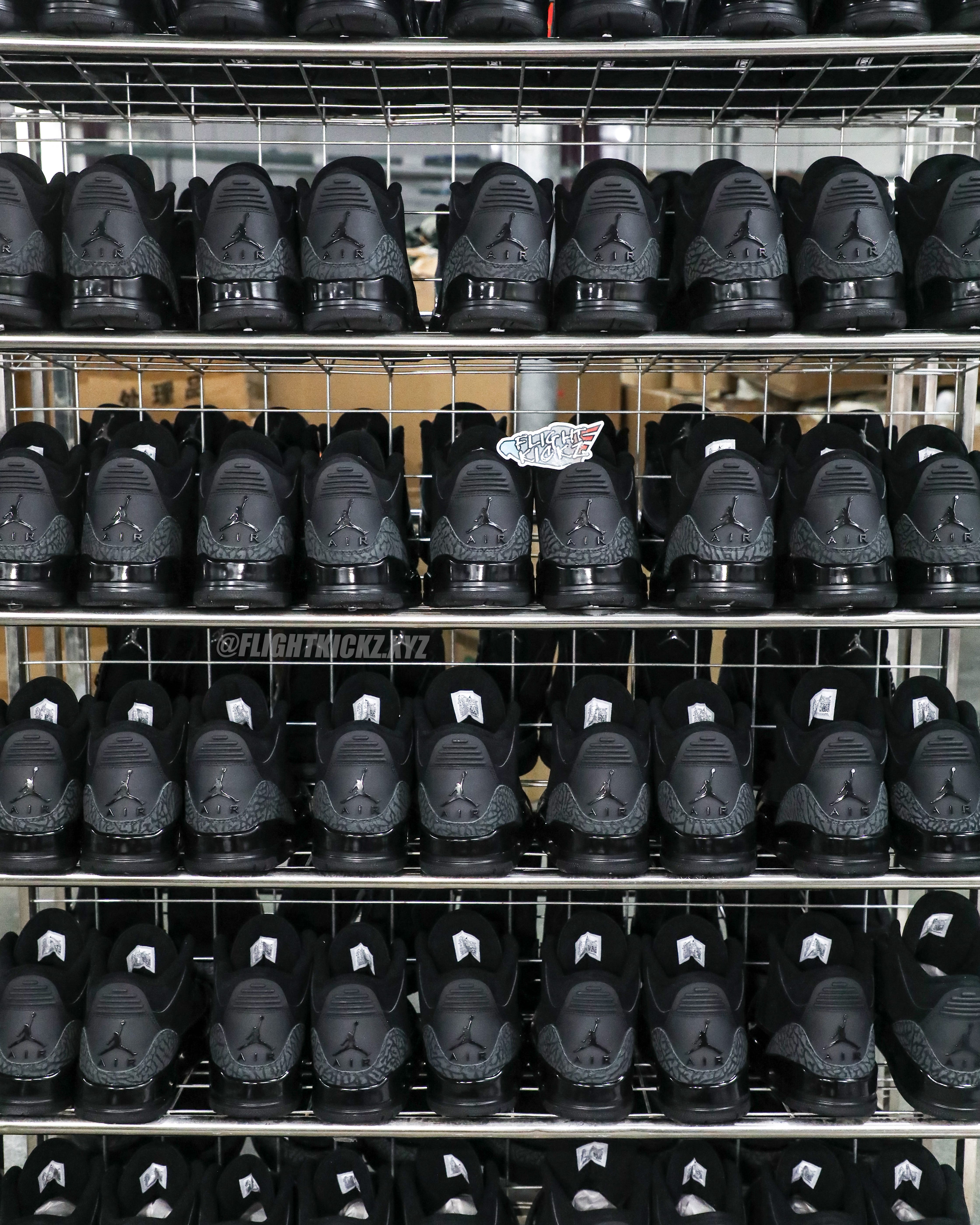 Air Jordan 3 Black Cat 2025 (A1 Batch)