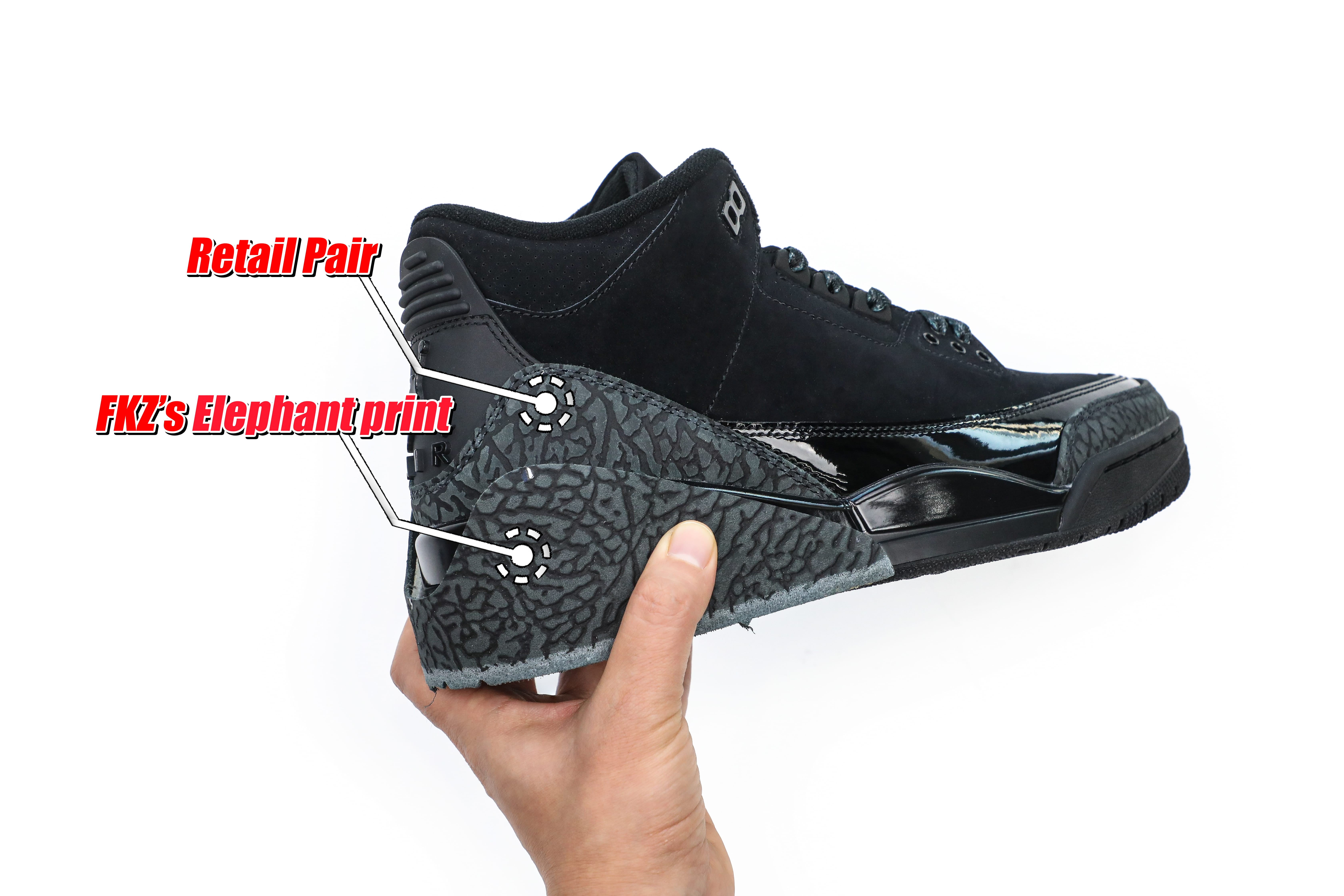 Air Jordan 3 Black Cat 2025 (A1 Batch)
