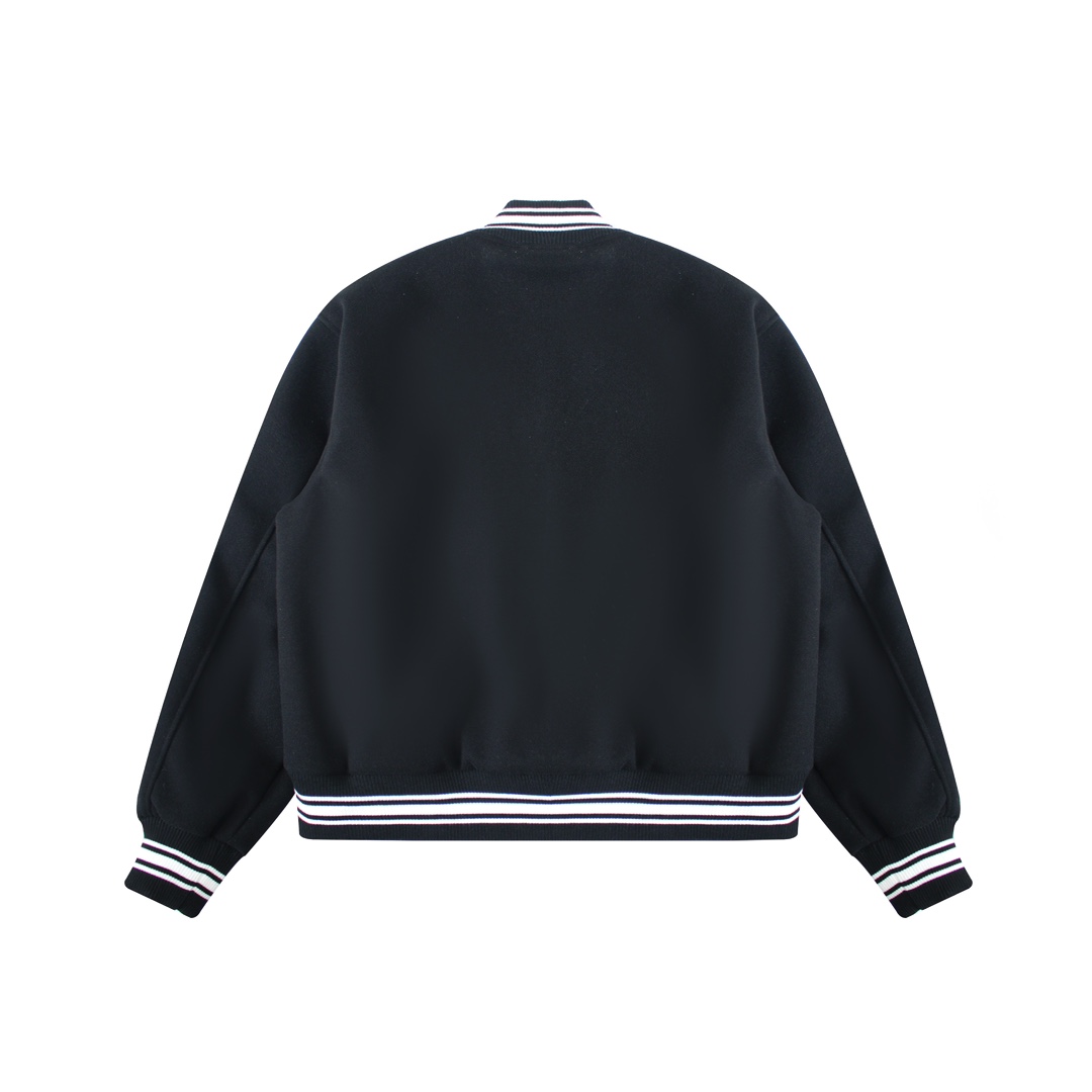 Stussy FW24 Embroidery ArmsVarsity Jacket