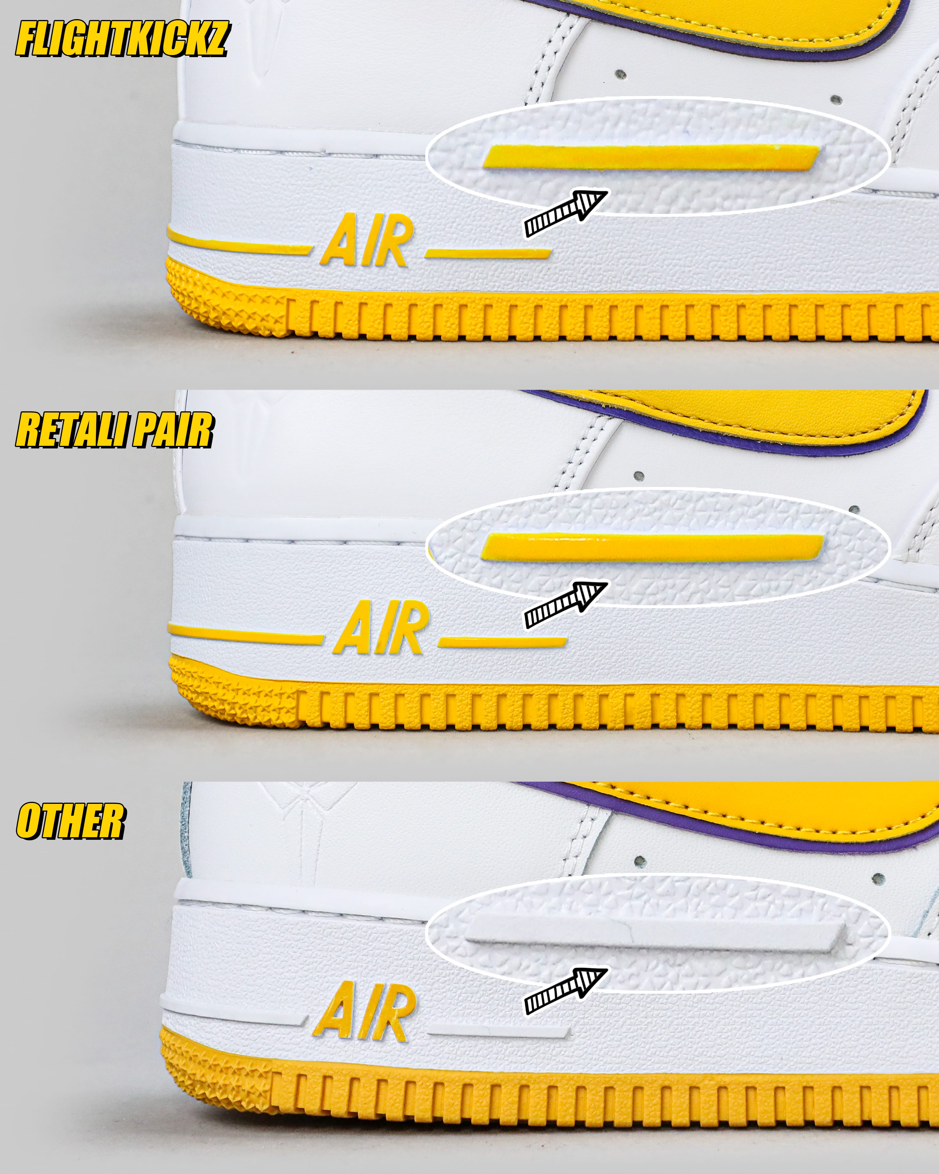 Nike Air Force 1 Low Retro QS Kobe Bryant Lakers Home（Ln5 A1）