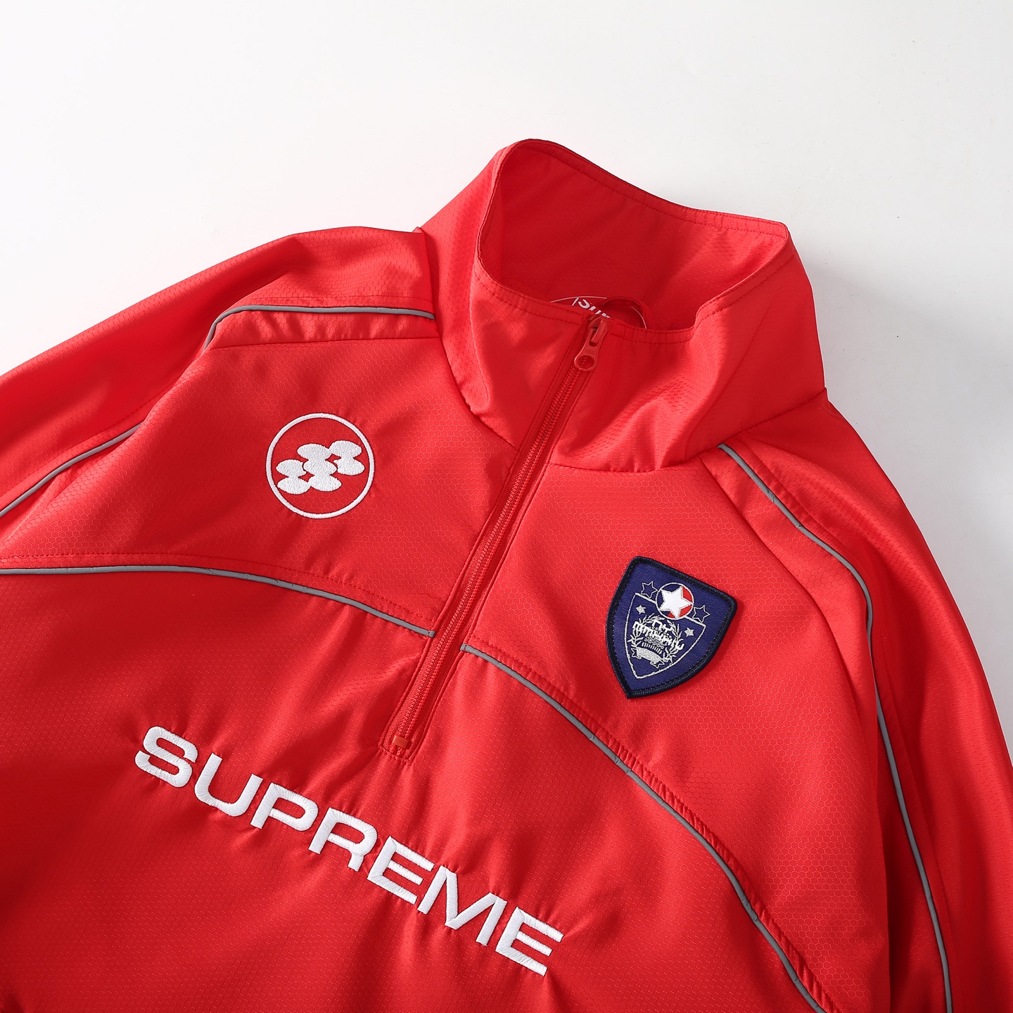 Supreme FW24 WEEK11 Reflective Piping Pullover 3M