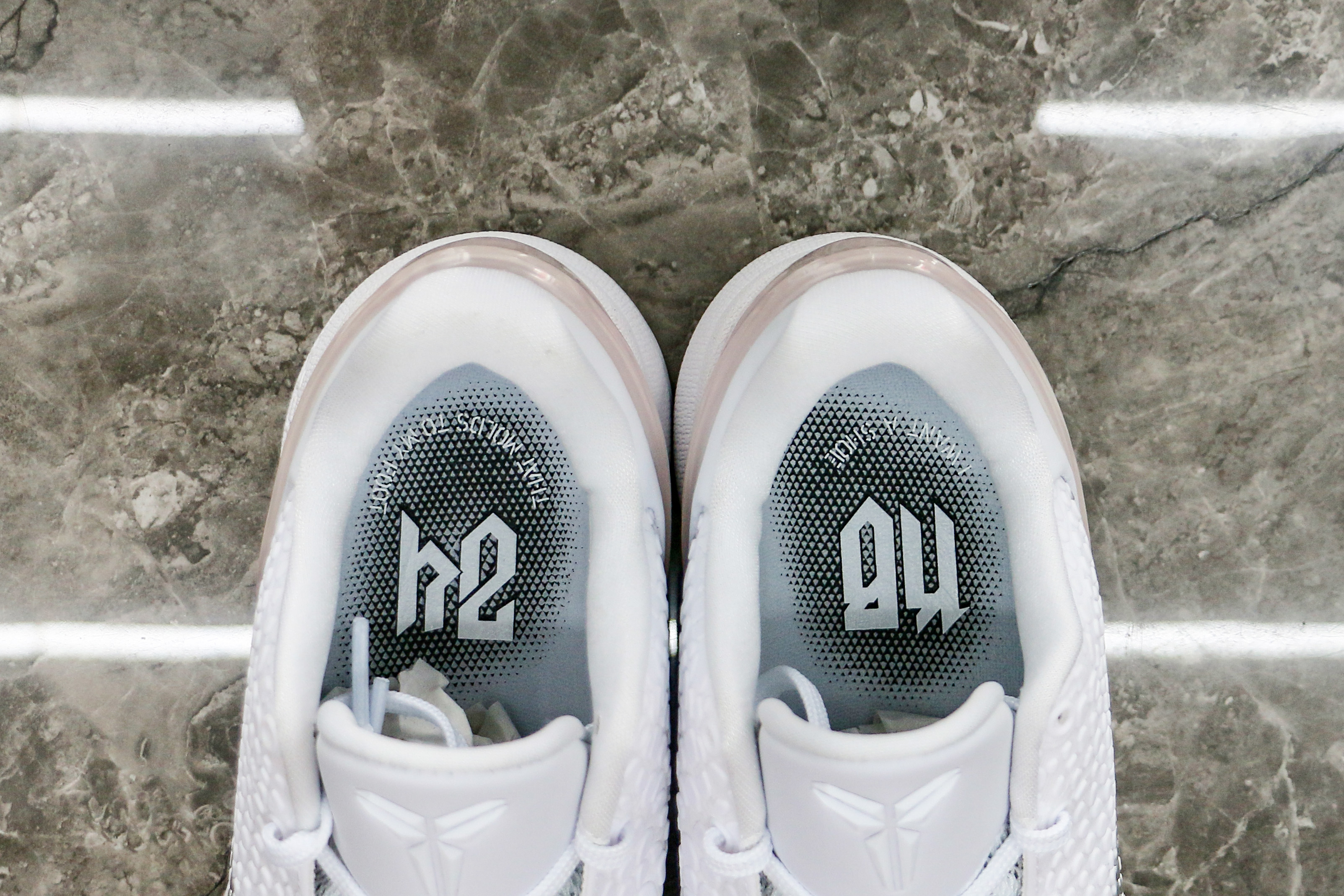 Nike Kobe 6 Protro White Grey Sample（Ln5 A1）