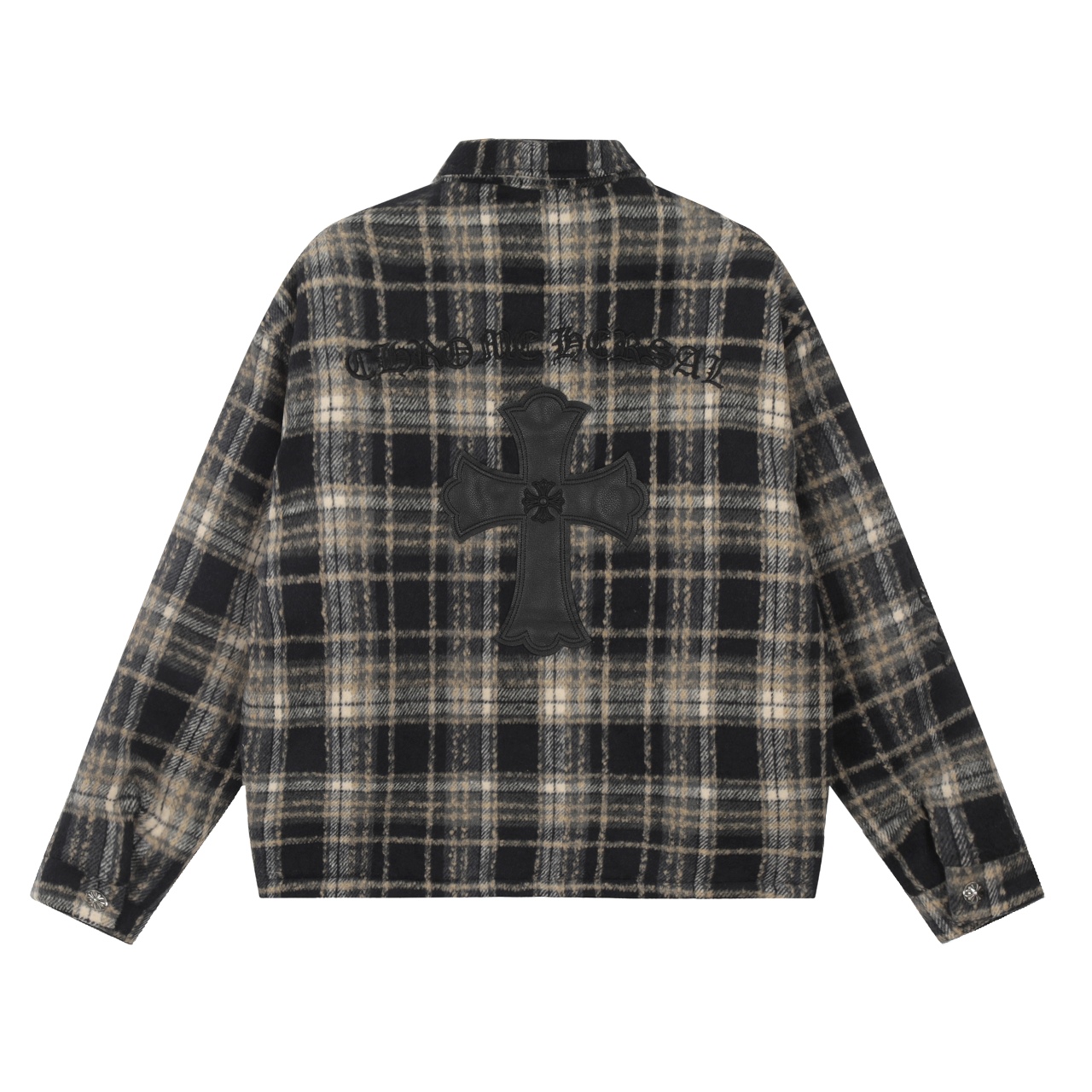 Ch*0me He**ts plaid flannel wool jacket